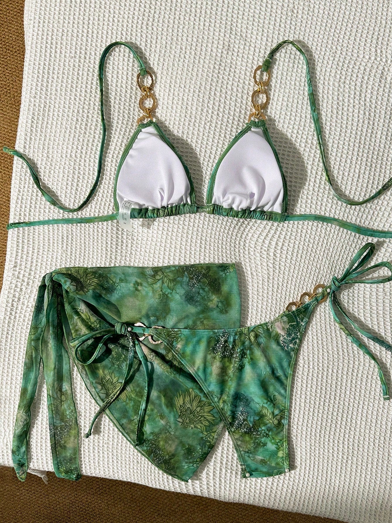 Costavie Women's Summer Beach Vacation Sexy Tropical Green Pattern