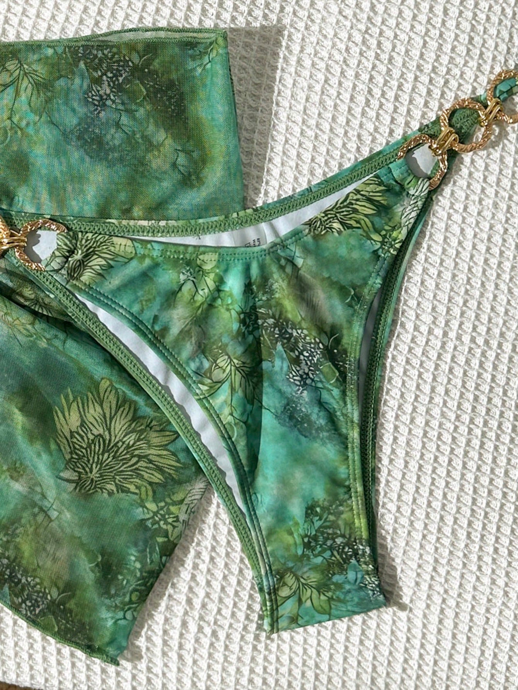Costavie Women's Summer Beach Vacation Sexy Tropical Green Pattern