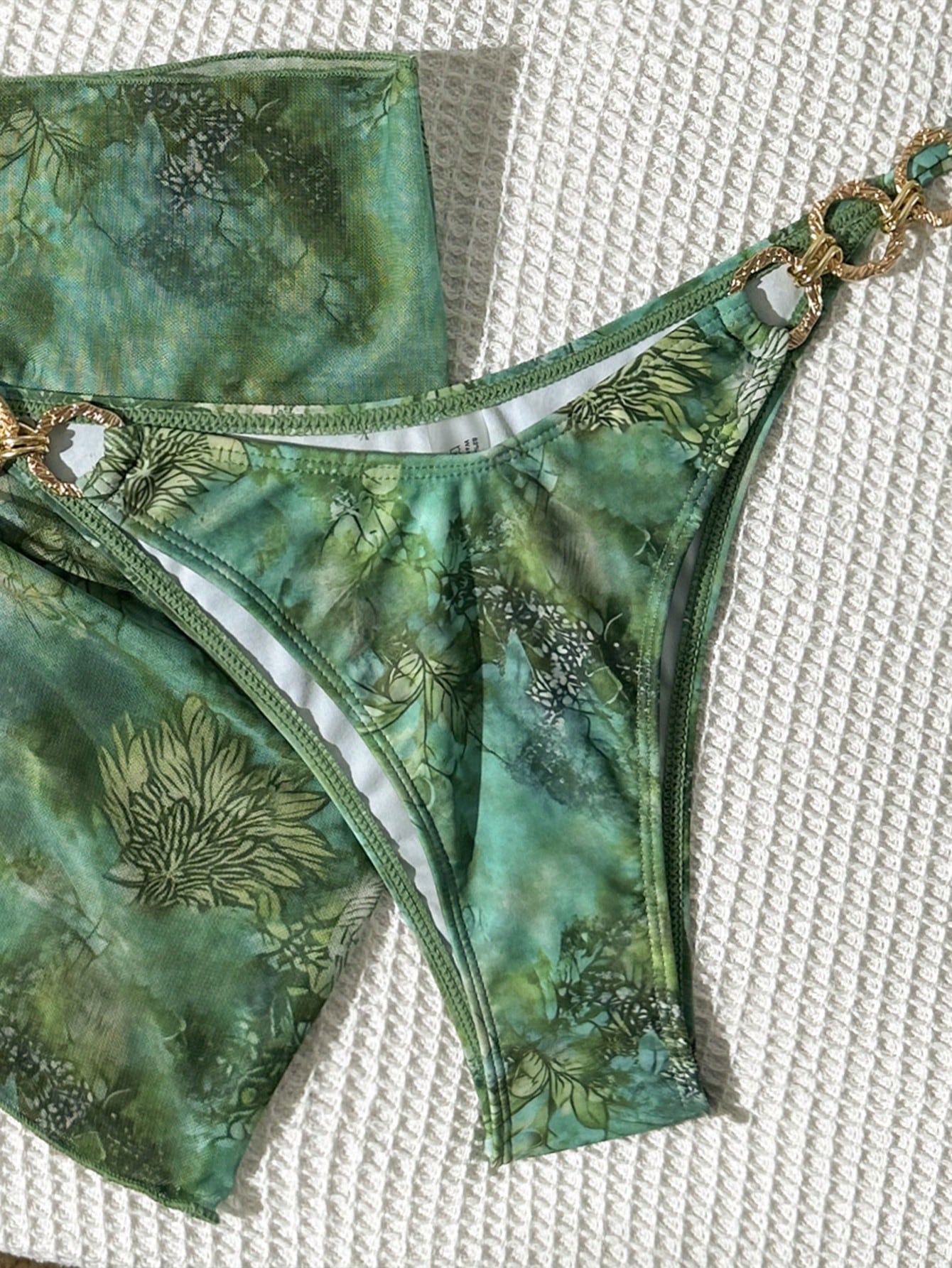 Costavie Women's Summer Beach Vacation Sexy Tropical Green Pattern