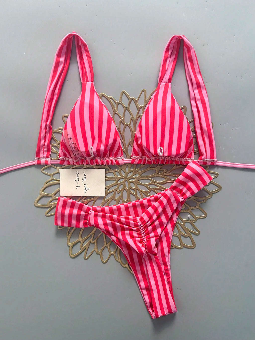 Swim Vcay Women's Sexy Beach Vacation Solid Color Fashion Halter Tie