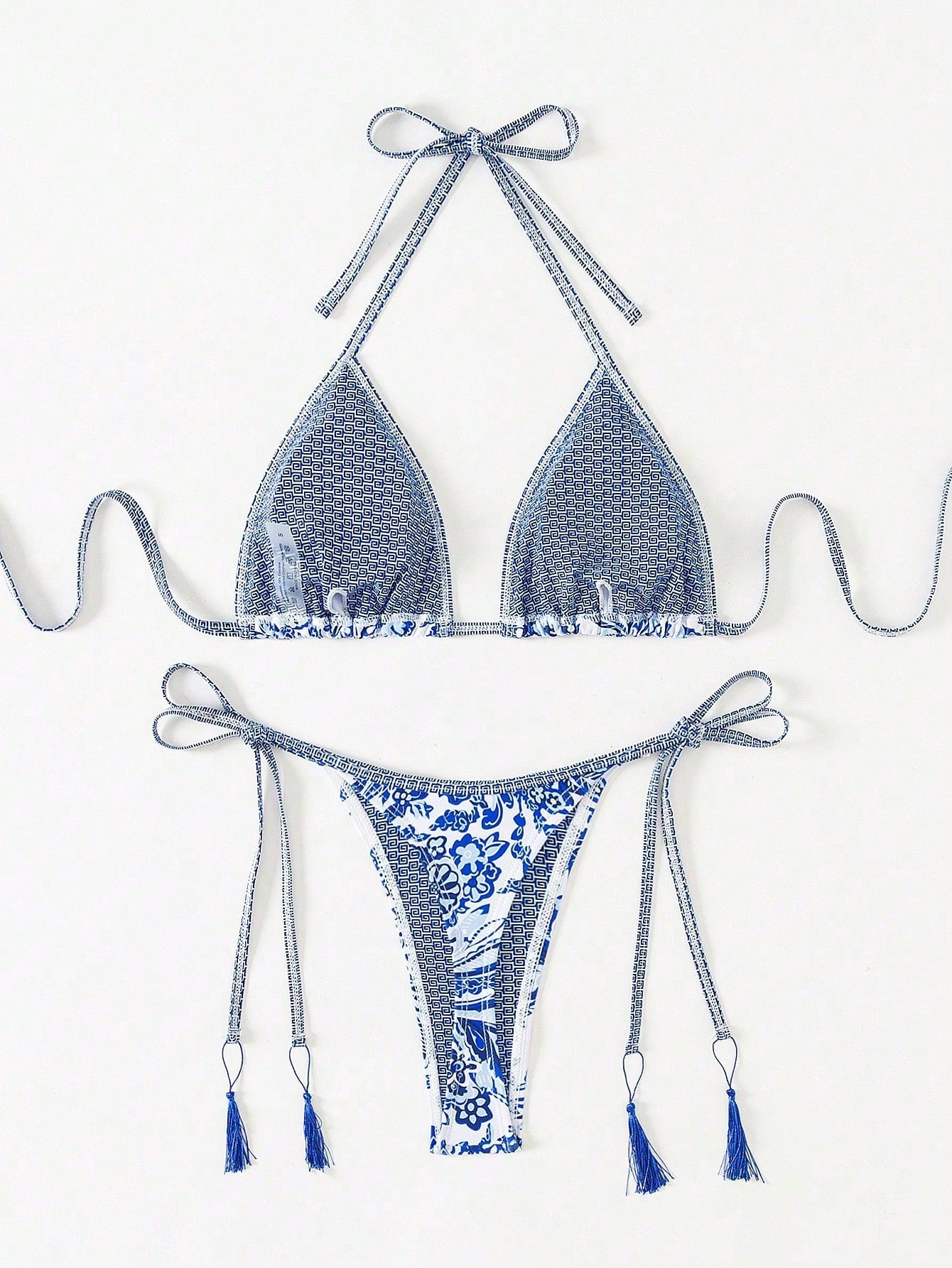 Swim Paisley Print Two-Piece Bikini Set,Summer Beach - image 2