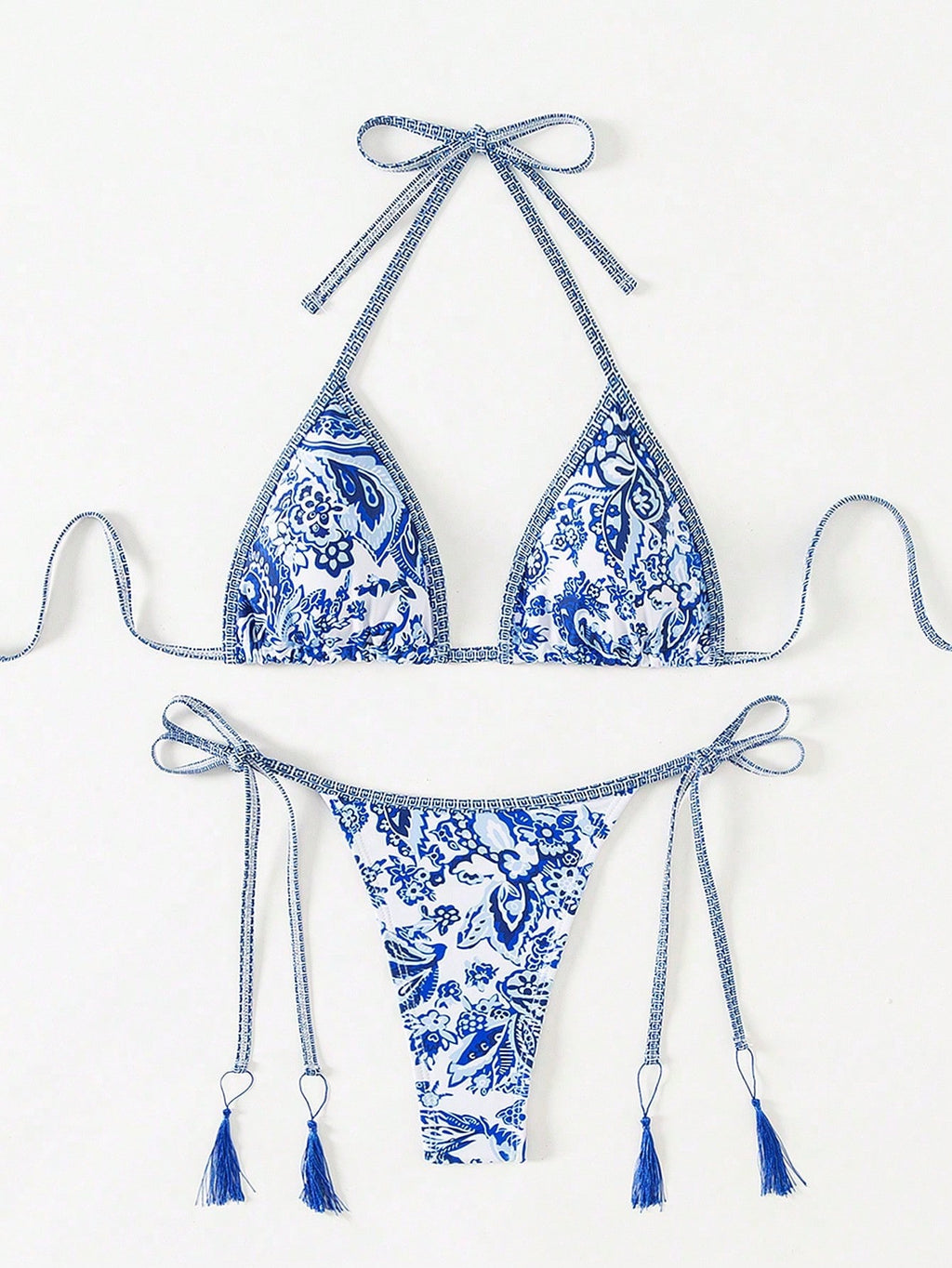 Swim Paisley Print Two-Piece Bikini Set,Summer Beach - image 3