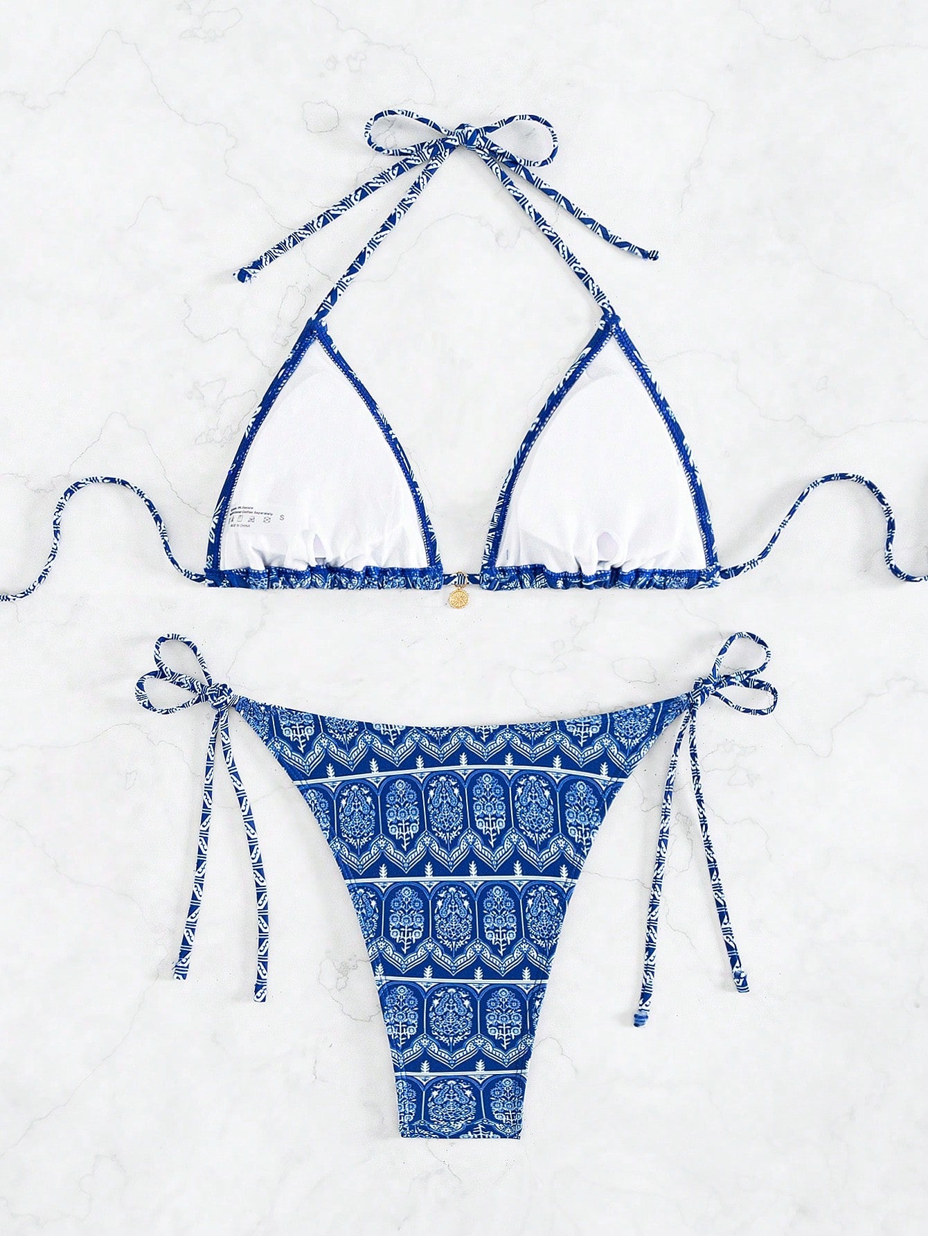 Swim Vcay Summer Beach Floral Printed Swimwear Set