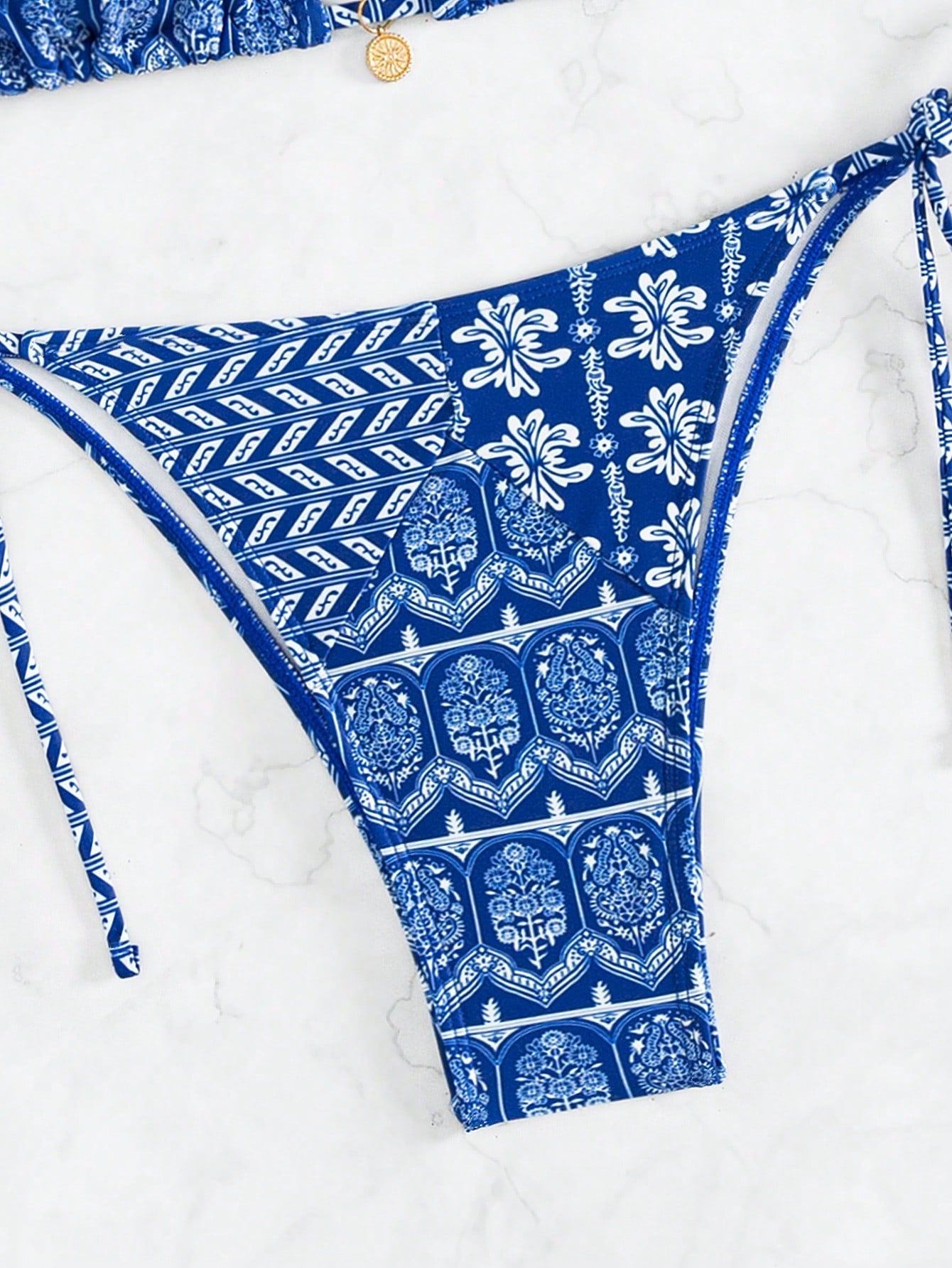 Swim Vcay Summer Beach Floral Printed Swimwear Set