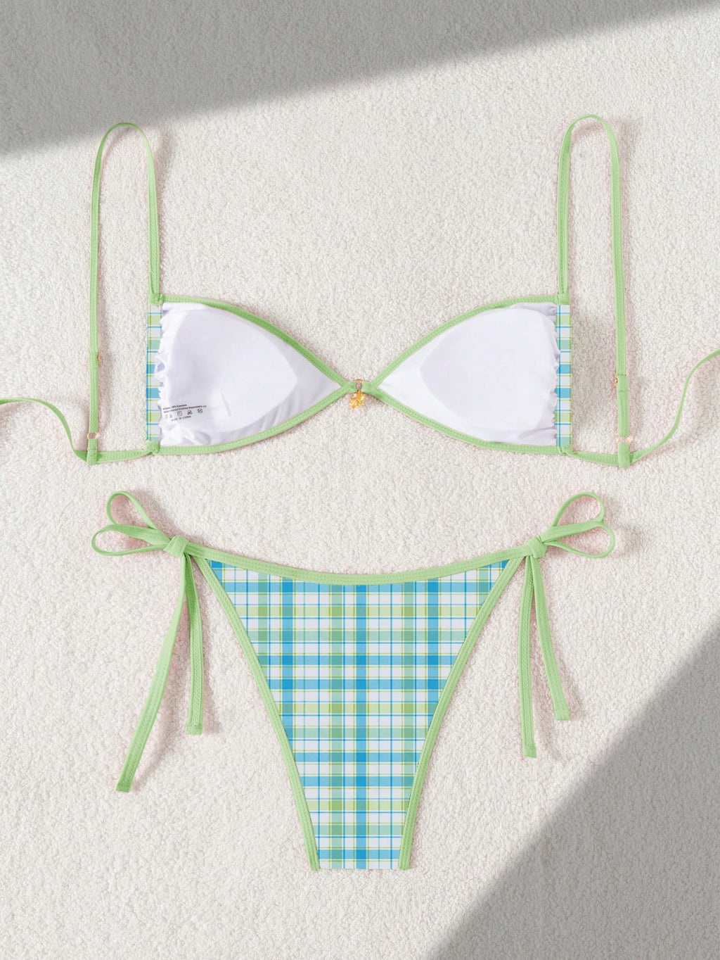 Swim Mod 2pcs/Set Women's Elegant Triangle Bikini Swimwear, Random