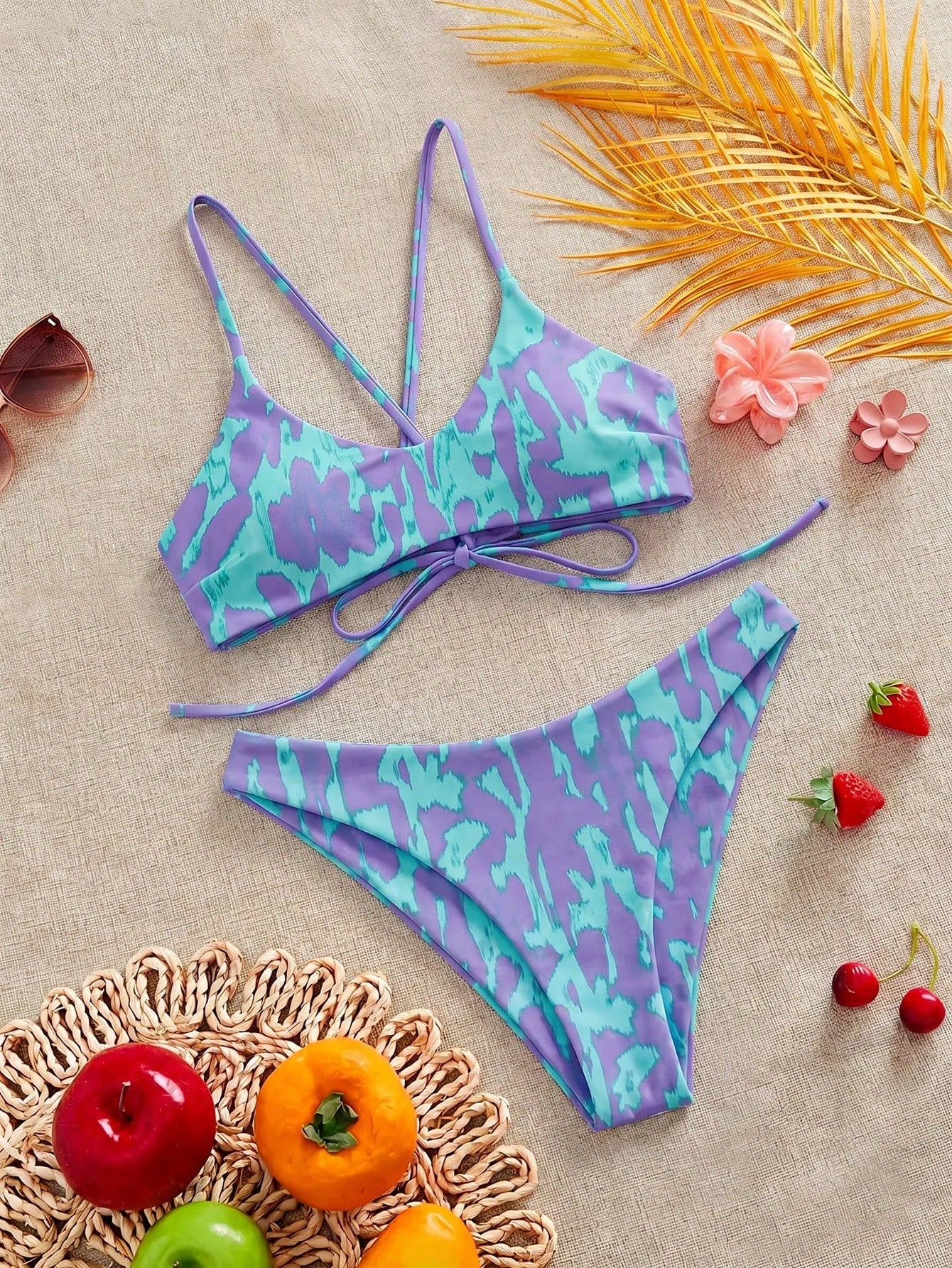 Swim Mod Women's Summer Beach Vacation Blue Sexy Sequin Fashion