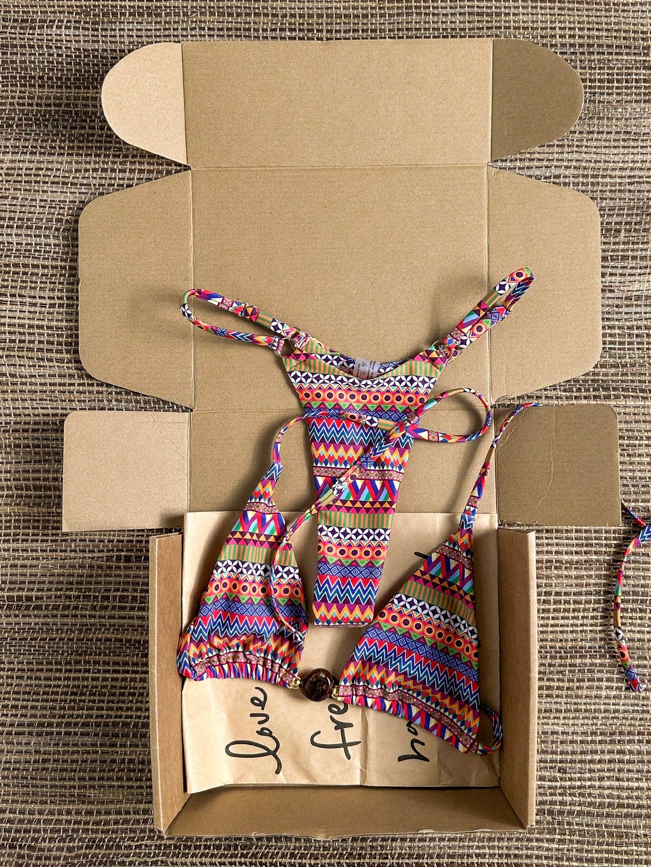 Swim Vcay 2026 Spring/Summer Spaghetti Strap Blue & White Textured