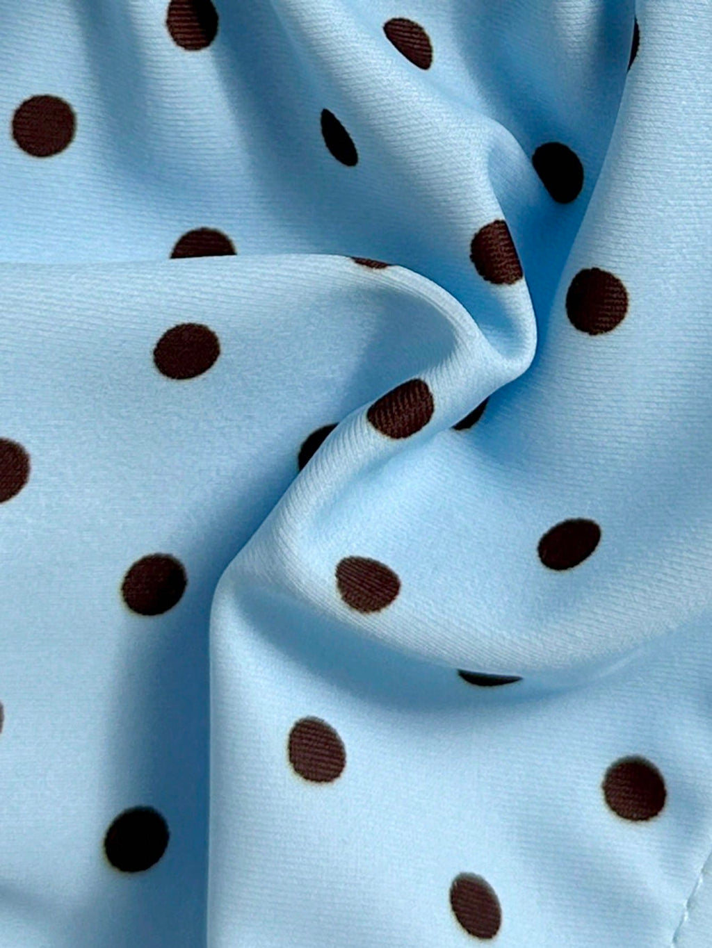 Swim Mod Spring/Summer New French Vintage Taro Purple Polka Dot Sweet