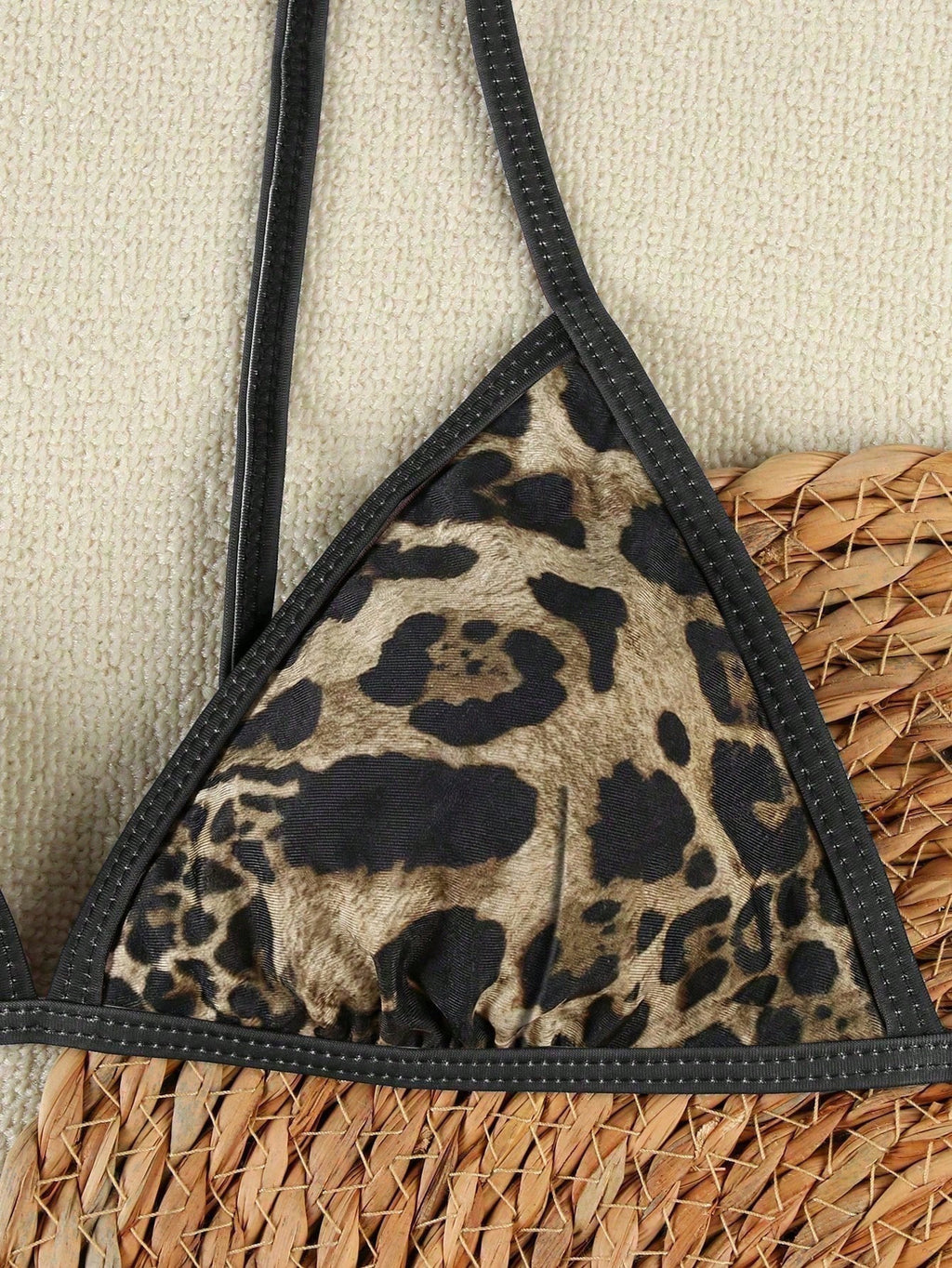 Women's New Sexy Zebra Print Bikini Set With Coverup And Flare Pants,