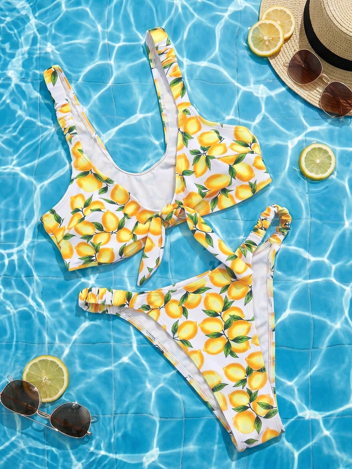 Swim Mod Spring/Summer 2-Piece Women's Beachwear Set, Fashionable