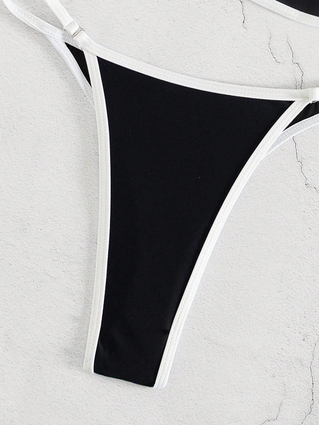 Bonvoyette Women's Summer Beach Colorblock Halter Neck Tie Sexy