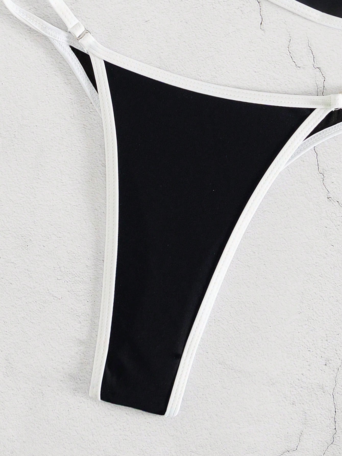 Bonvoyette Women's Summer Beach Colorblock Halter Neck Tie Sexy