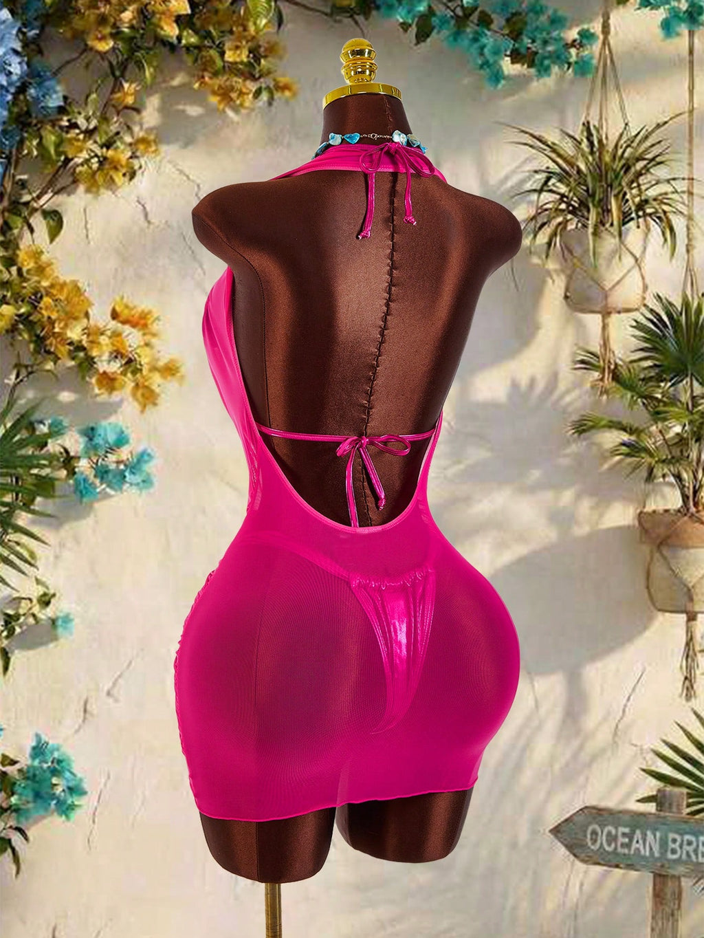 Amplova Women's 3-Piece Swimsuit Set With Starfish Shell Cup Details