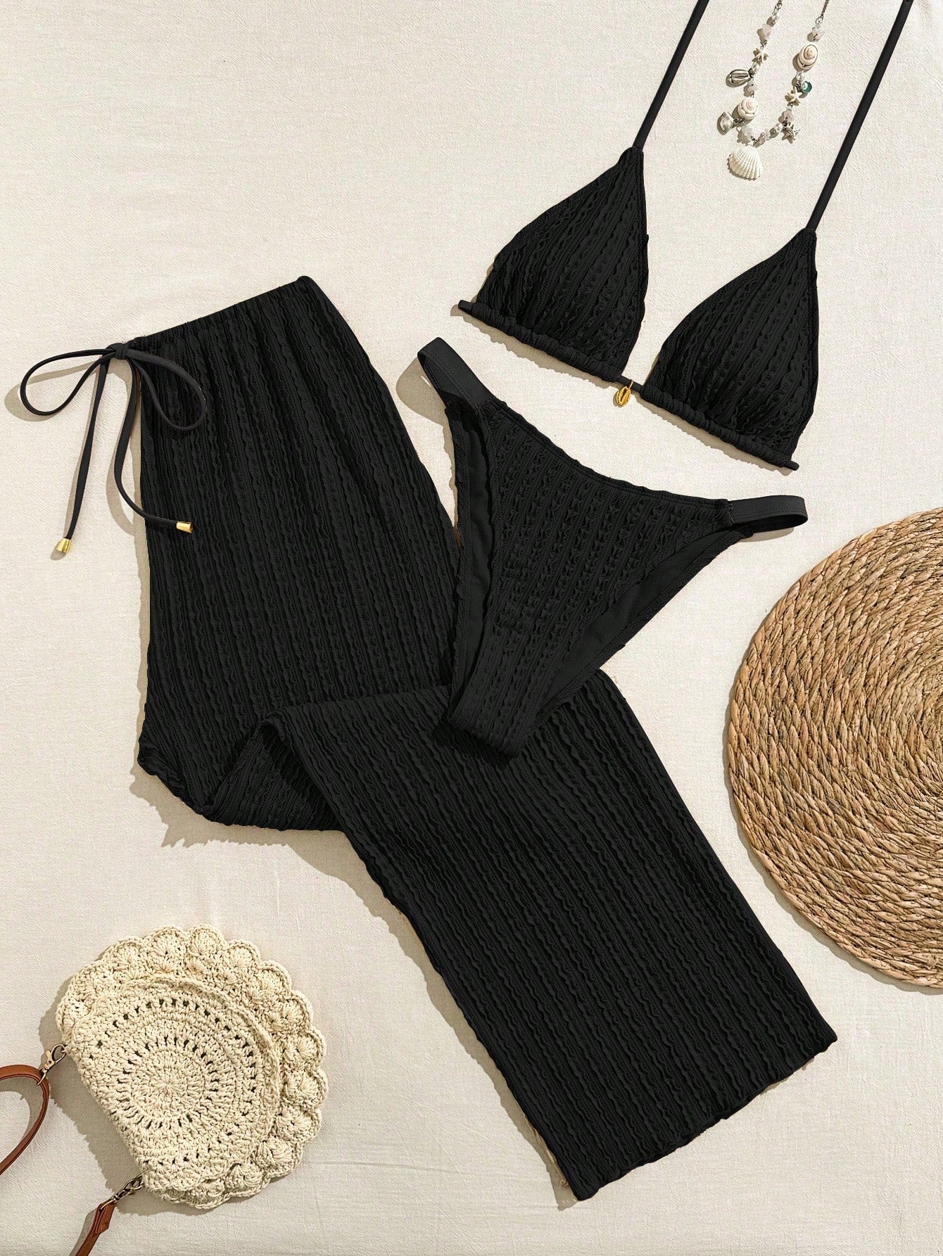 Swim Vcay 2026 New Spring/Summer 3 PiecesWomen Swimwear Set, Swimwear, Swim Shor