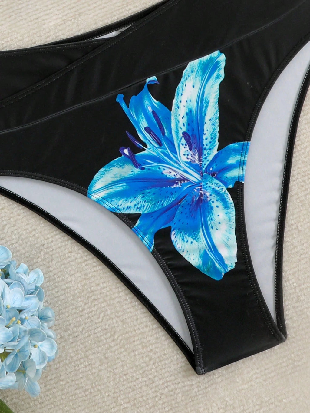 Swim Vcay Women's Summer Blue Halter Sexy Beach Vacation Bikini Swimsuit 2 Pieces Set - image 15