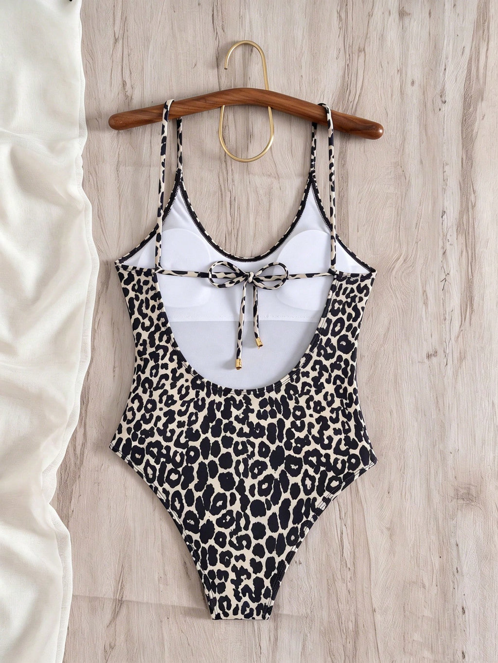Swim 2025 Women Solid Color Backless Tie Strap Sexy One-Piece Swimsuit - image 20
