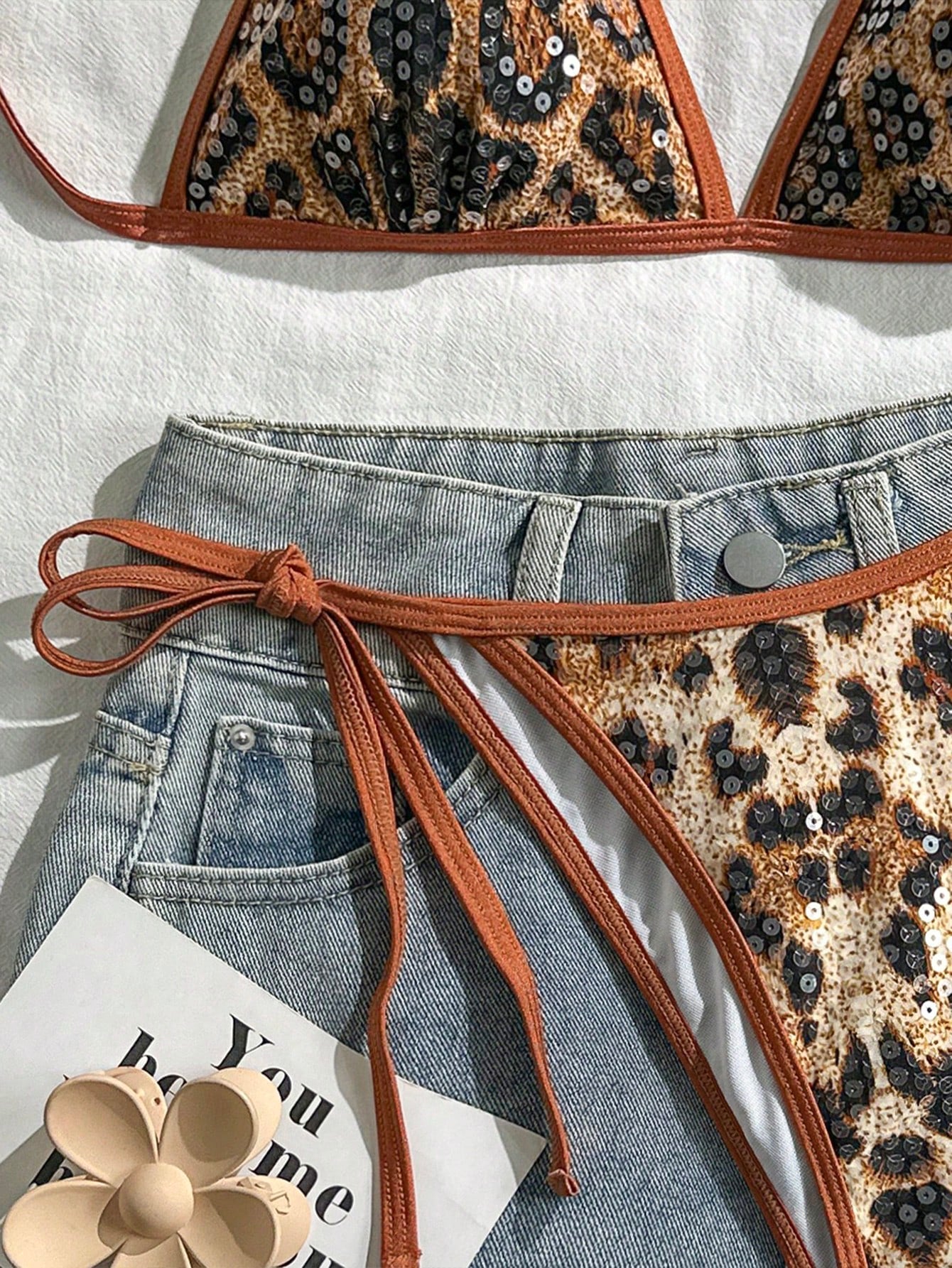 Swim Vcay Women's Summer Vacation Beach Paisley Print Halter Neck