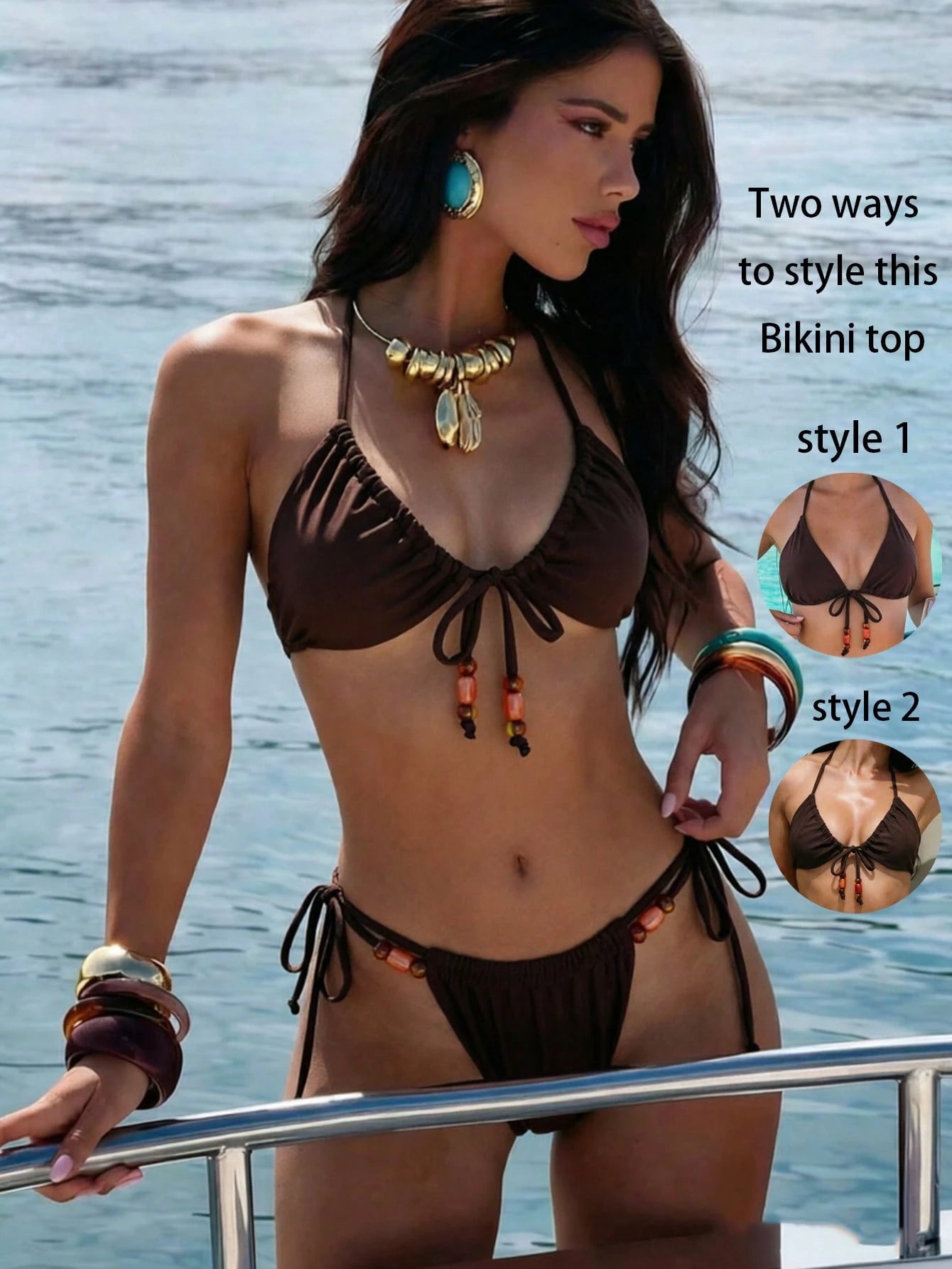Swim Vcay Spring Summer All-Season Versatile New Women's Swimsuit