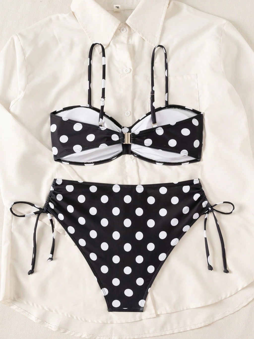 Swim Lushoire Swim Lushore Women Polka Dot High Waist Bikini 2 Pieces Swimsuit - image 6