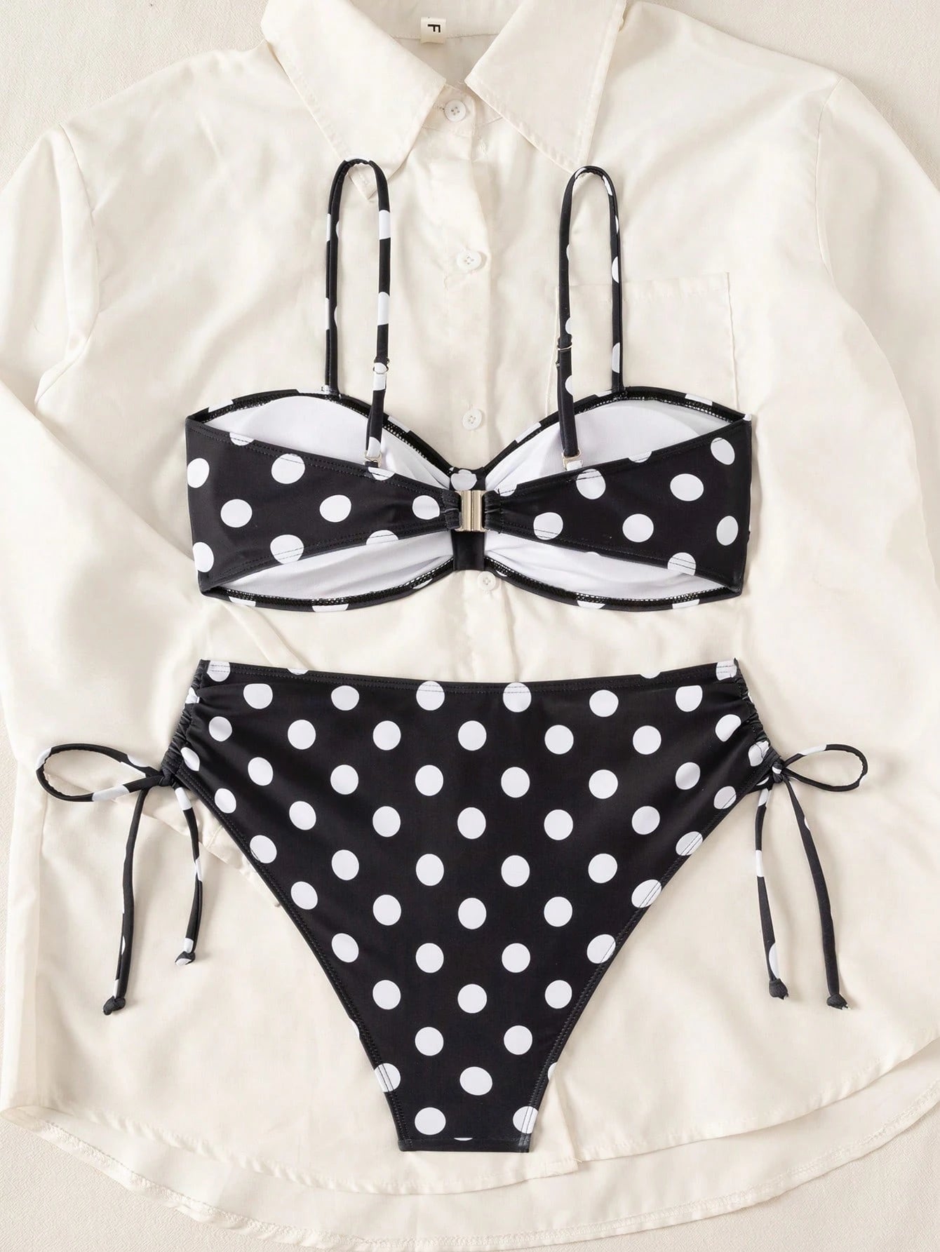 Swim Lushoire Swim Lushore Women Polka Dot High Waist Bikini 2 Pieces Swimsuit - image 6