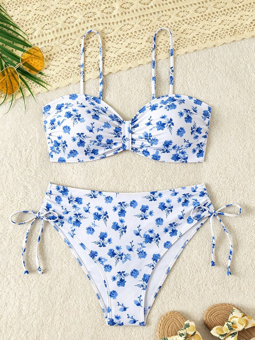 Swim Lushoire Swim Lushore Women Polka Dot High Waist Bikini 2 Pieces