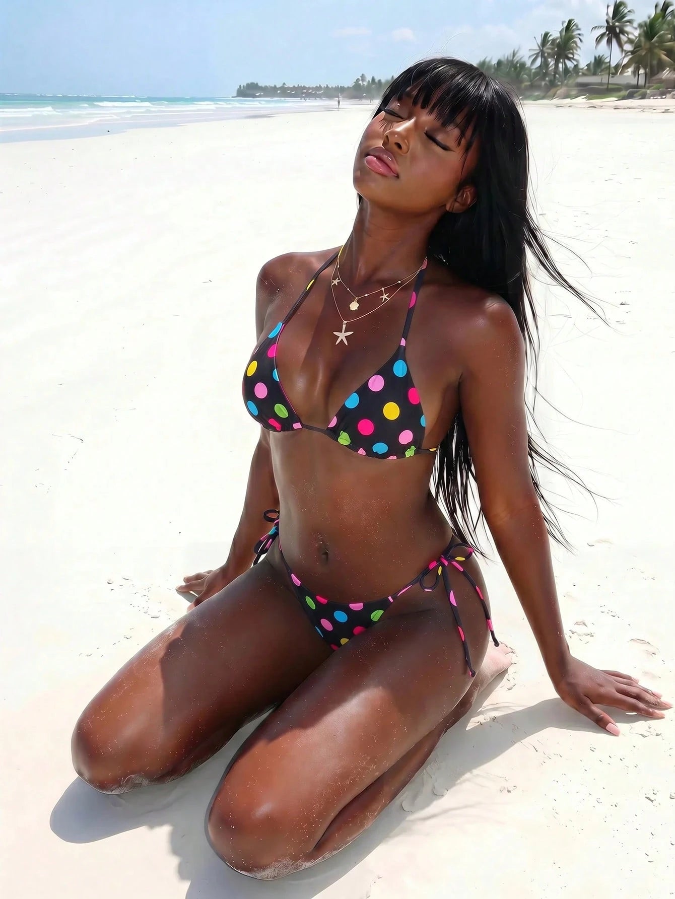 Amplova Women's Leopard Print Reversible Bikini Set, Sexy & Stylish,