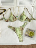 Swim Basics Summer Beach Mono Bikini Set Underwired Bra & High Cut