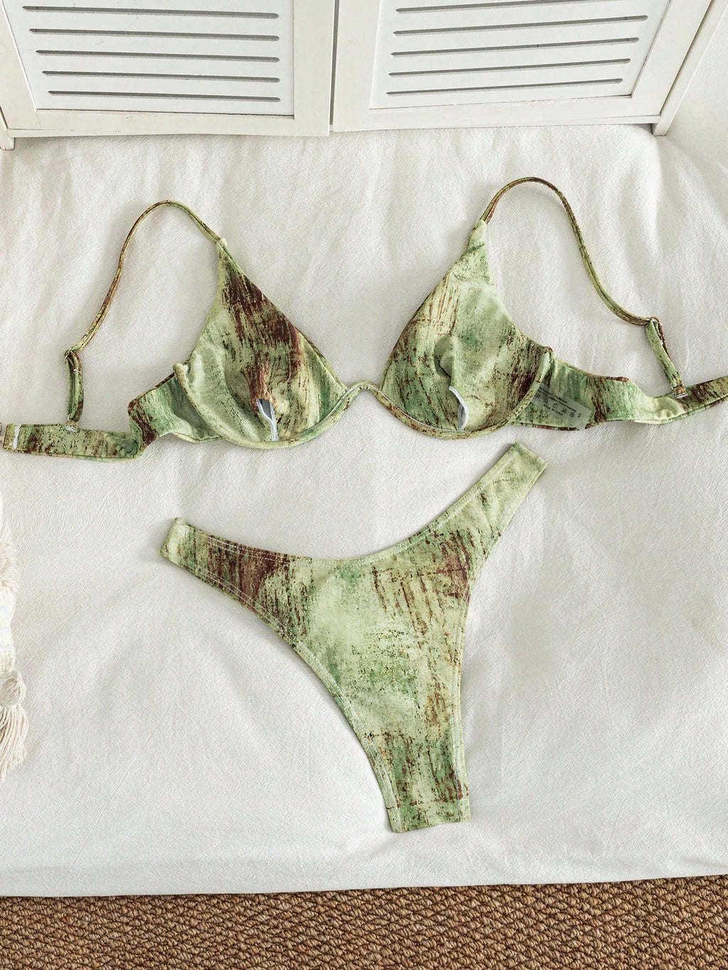Swim Basics Summer Beach Mono Bikini Set Underwired Bra & High Cut