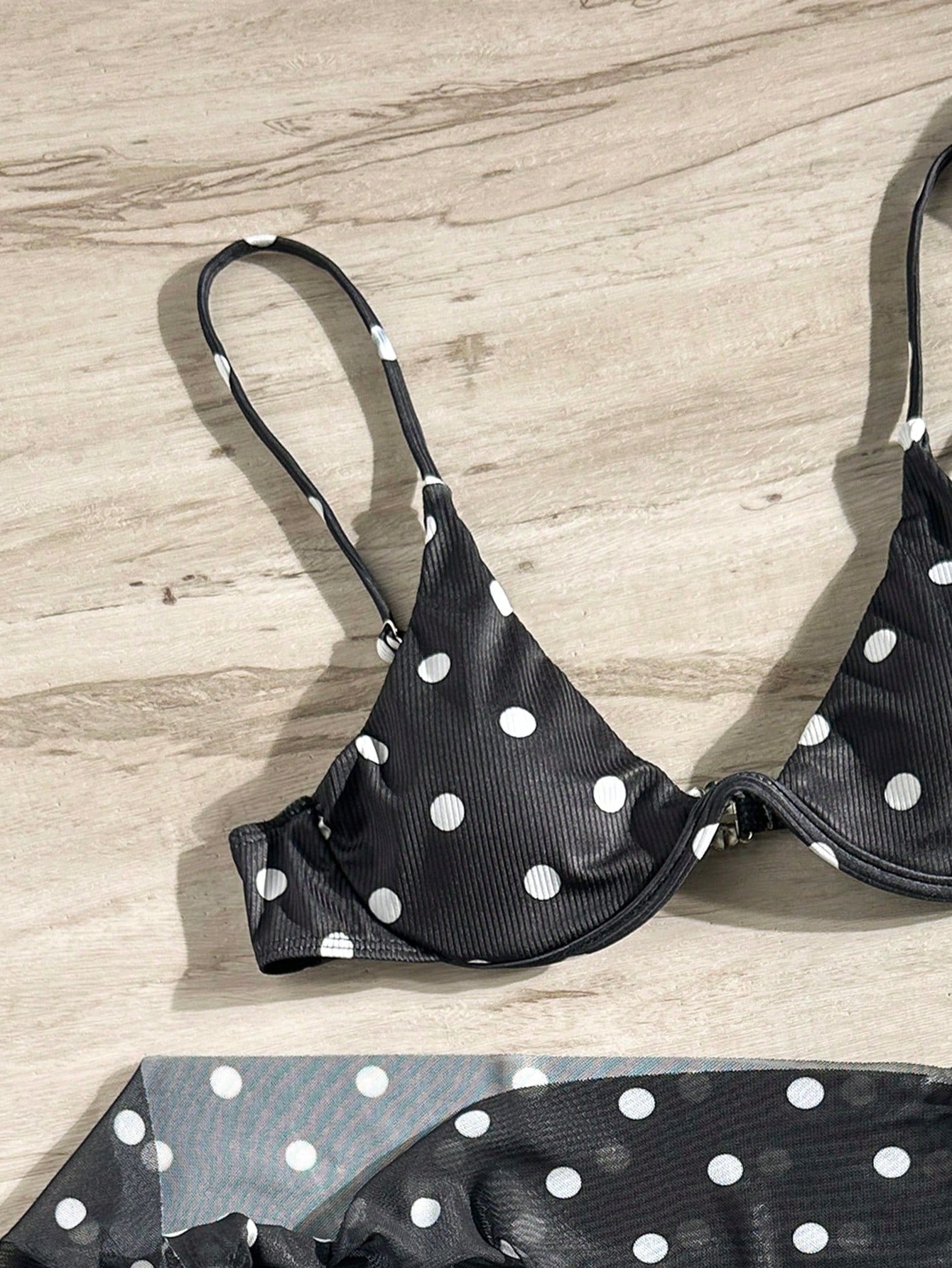 Swim SXY Women's Summer Beach Vacation Polka Dot Print Bikini Set
