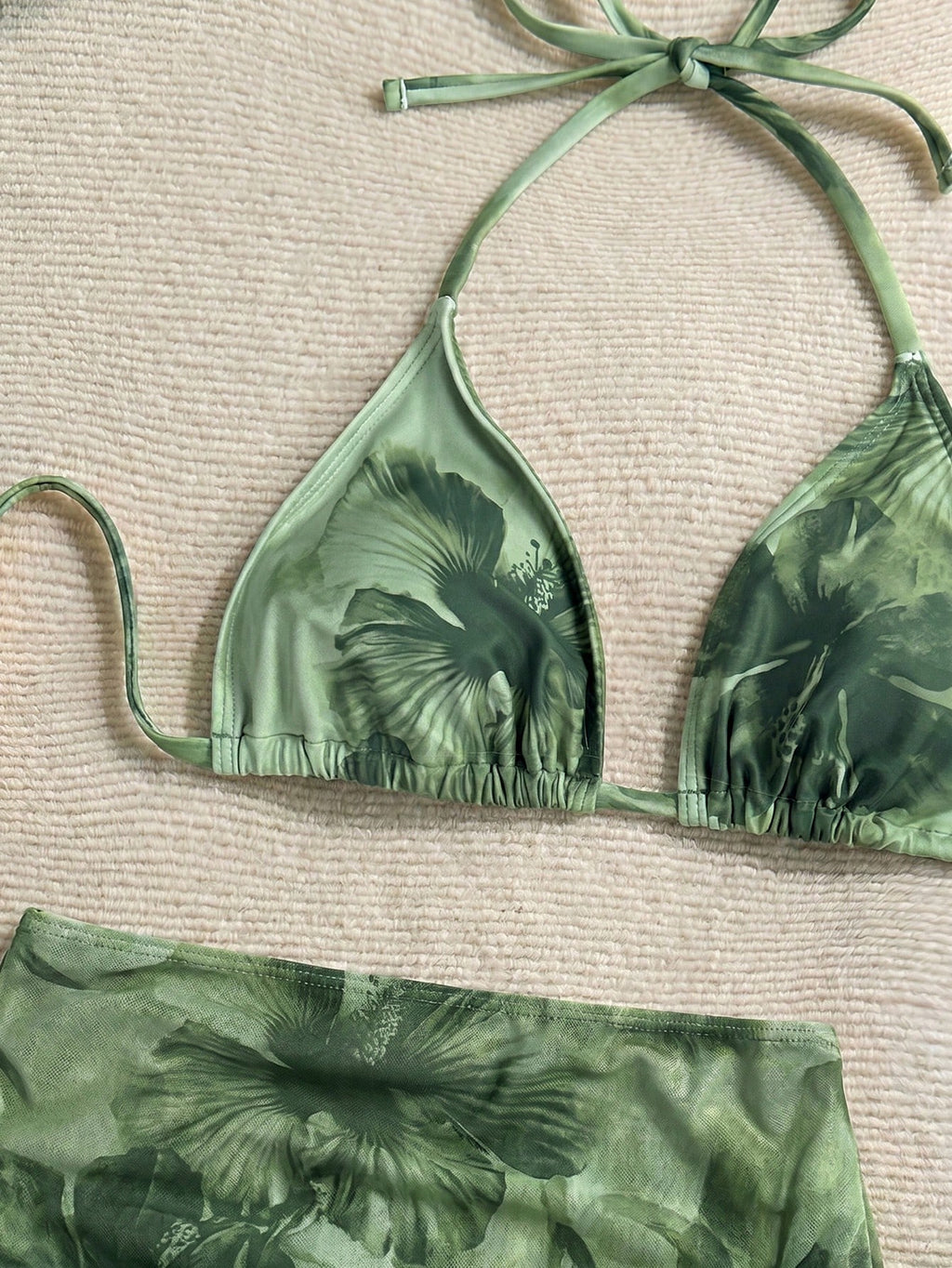 Soleia Women's Floral Print Vacation Beach Bikini Set