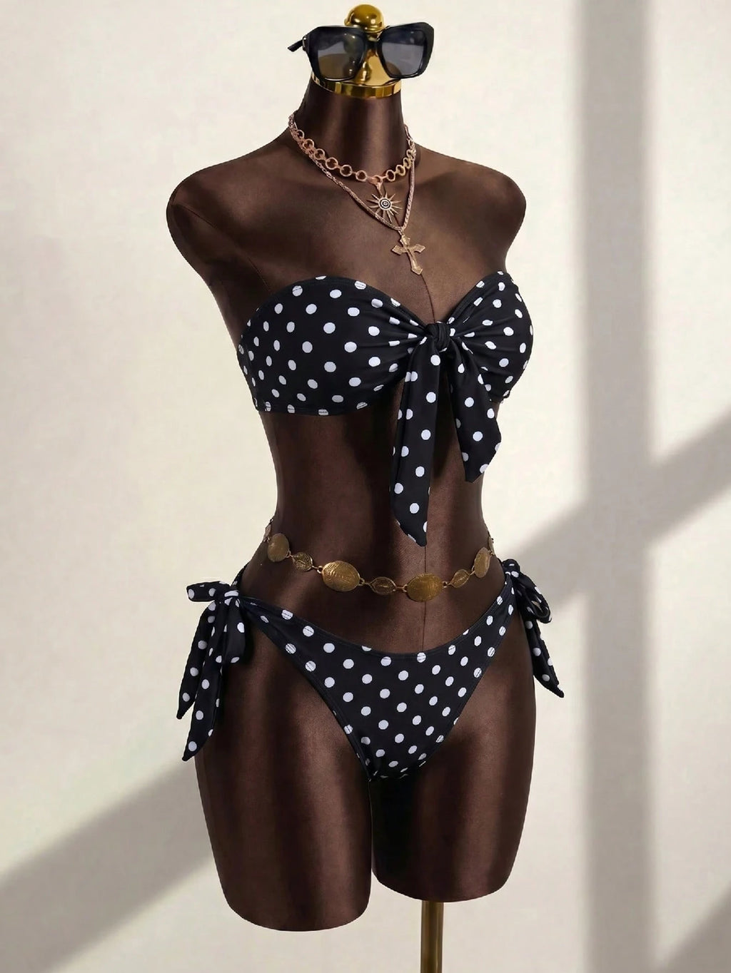 Swim SXY Women's Summer Beach New Sexy Leopard Floral Print Halter Backless Bikini And Side Tie Two Pieces - image 19