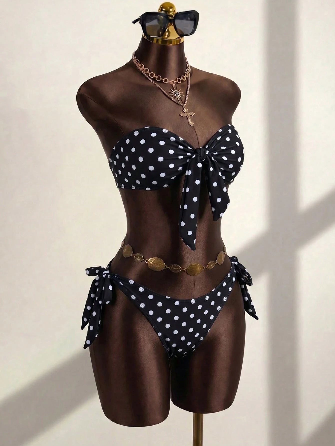 Swim SXY Women's Summer Beach New Sexy Leopard Floral Print Halter Backless Bikini And Side Tie Two Pieces - image 19