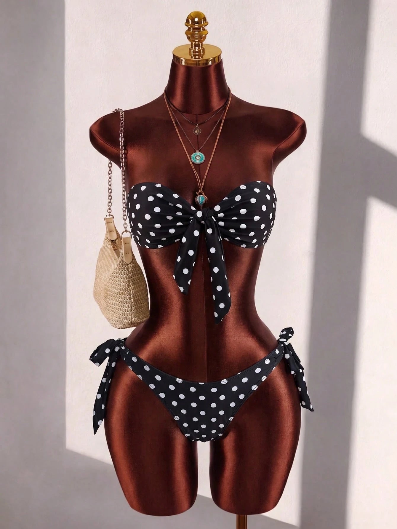 Swim SXY Women's Summer Beach New Sexy Leopard Floral Print Halter Backless Bikini And Side Tie Two Pieces - image 20