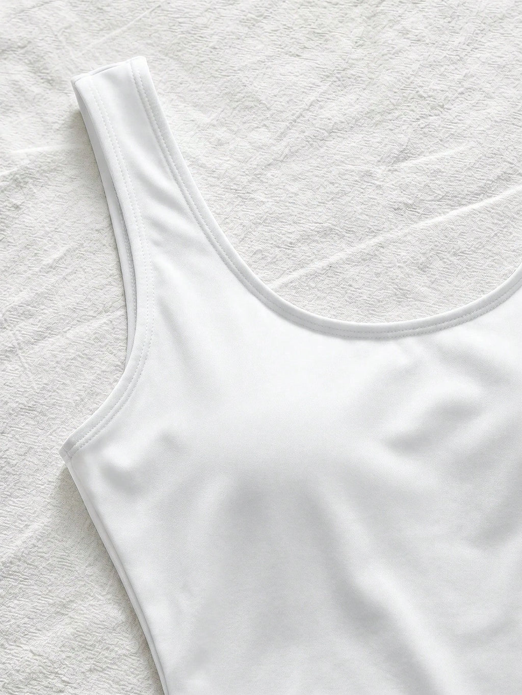 Swim Basics Women Solid Color Sleeveless Slim Fit One Piece Swimsuit, Summer Beach Vacation - image 14