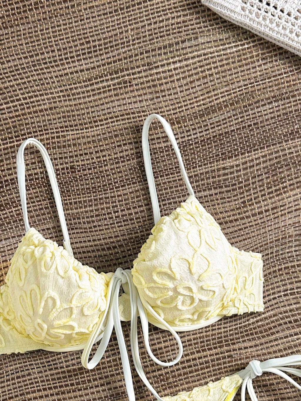 Swim Mod 2026 New Women's Summer Beach Vacation Yellow Floral