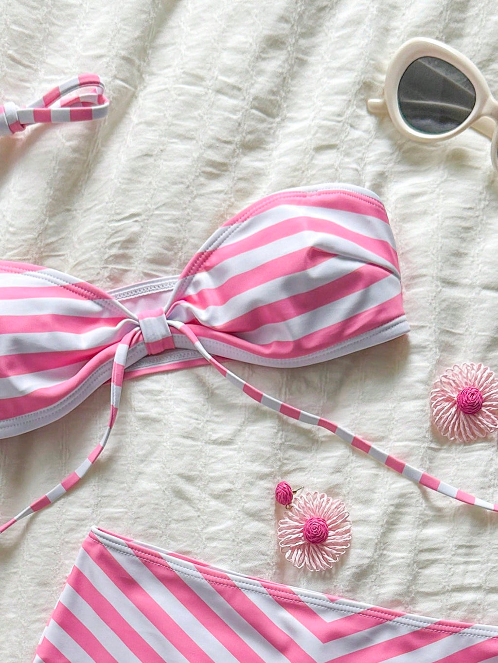Swim SXY Women's Striped Sexy Bikini Two Pieces Swimwear, Suitable