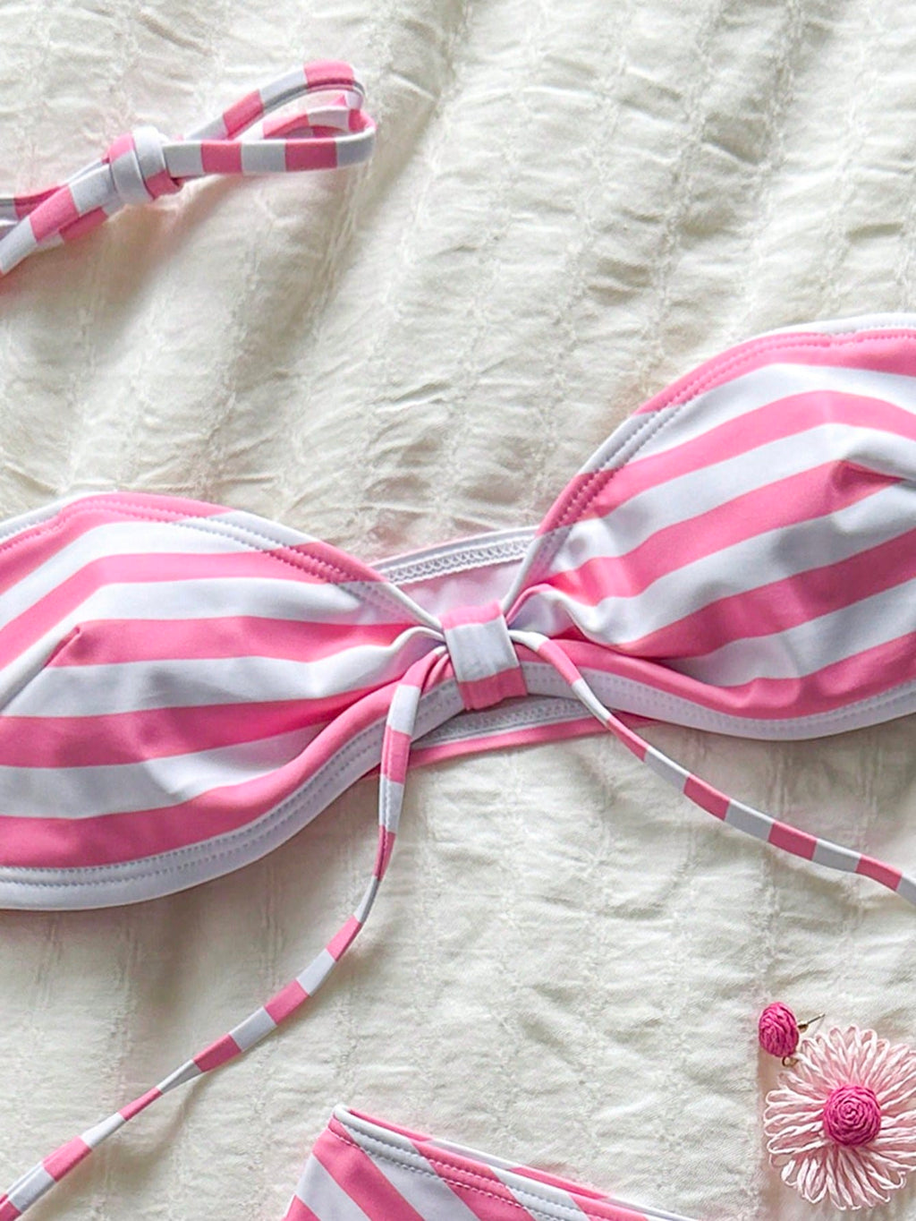Swim SXY Women's Striped Sexy Bikini Two Pieces Swimwear, Suitable