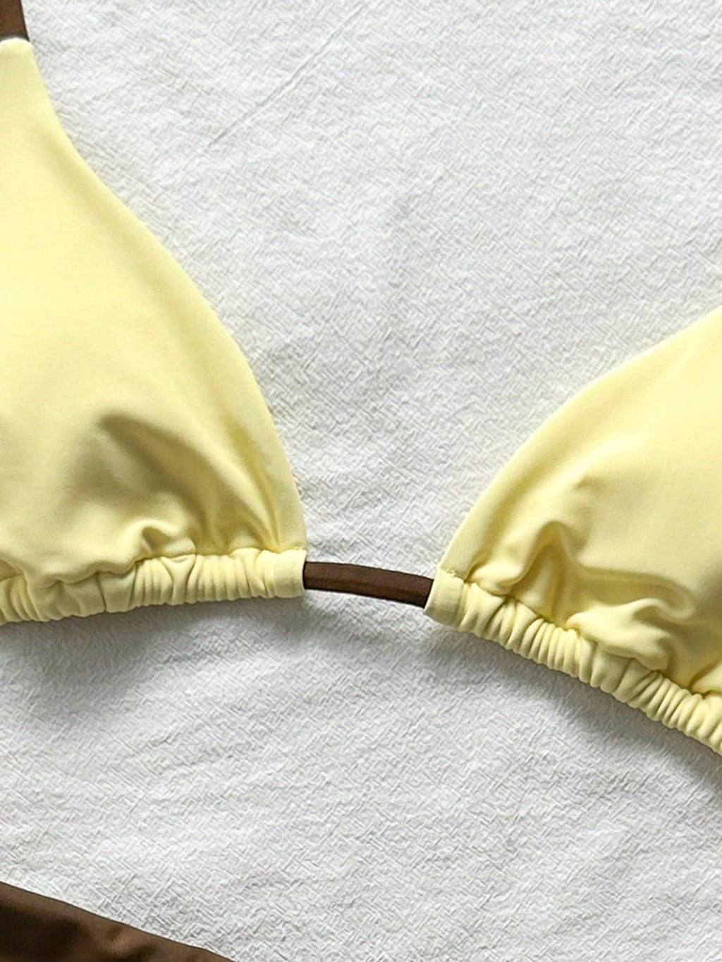 Elavelle Color-Blocked Bikini Set Consisting Of A Neck-Girdle