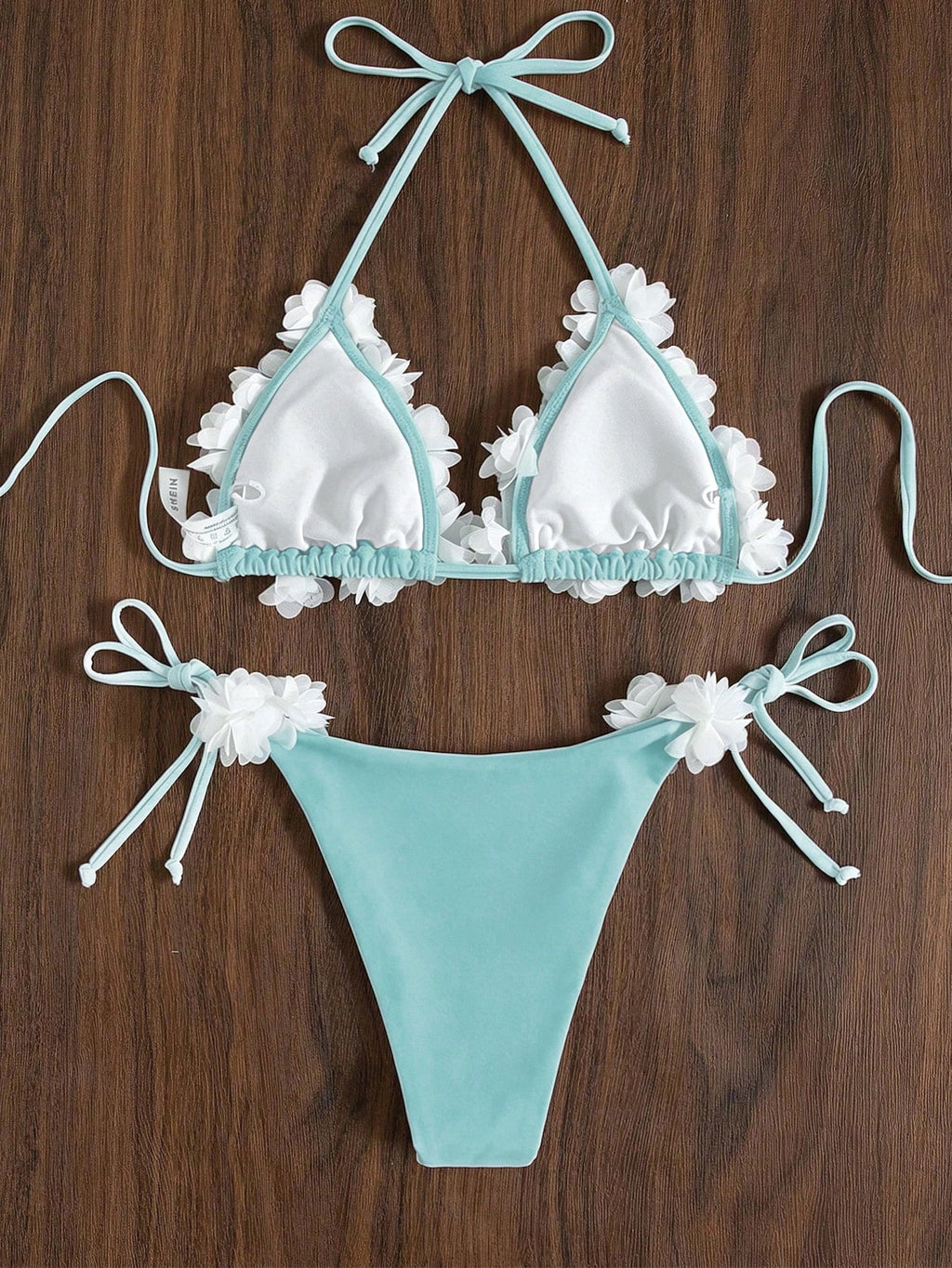 Swim SXY Split Floral Pattern Cute Bikini, Elegant For Music
