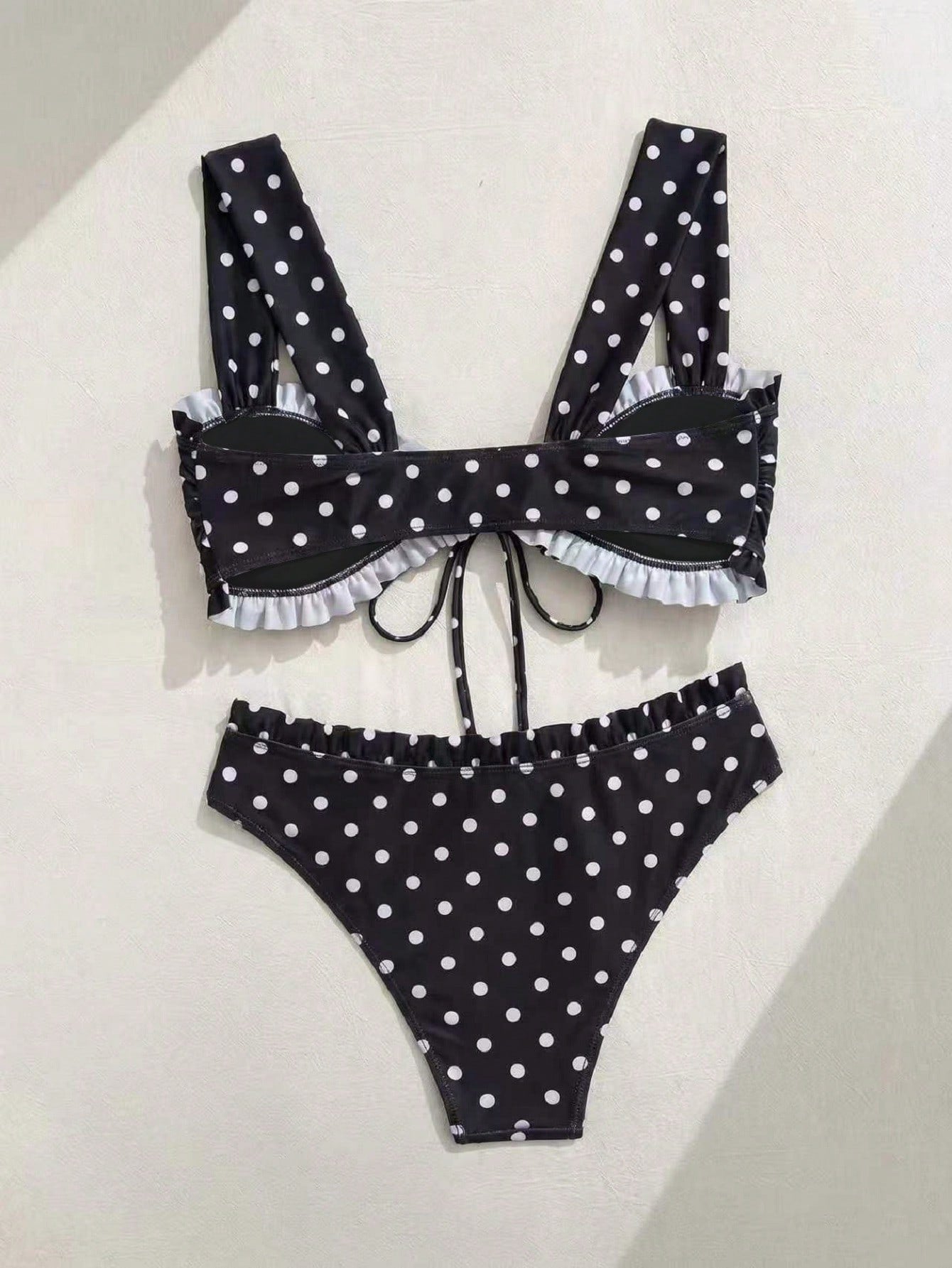 Swim Mod Sweet Girl 2-Piece Floral Random Print Wide Strap Tie-Front Triangle Bikini Swimsuit Set For Women - image 12