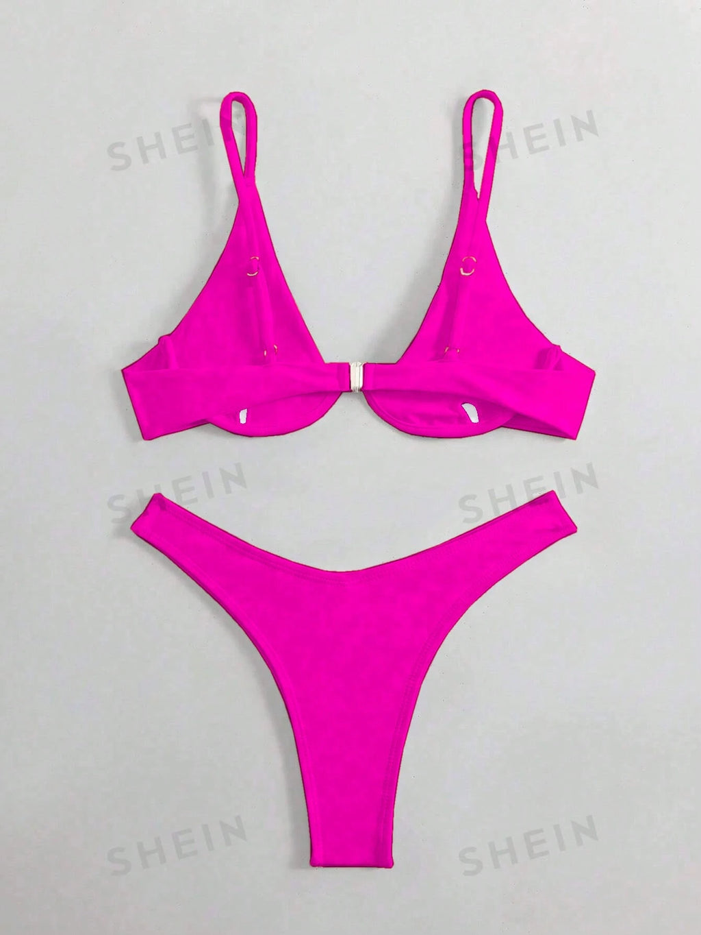 Swim Basics Summer Beach Mono Bikini Set Underwired Bra & High Cut