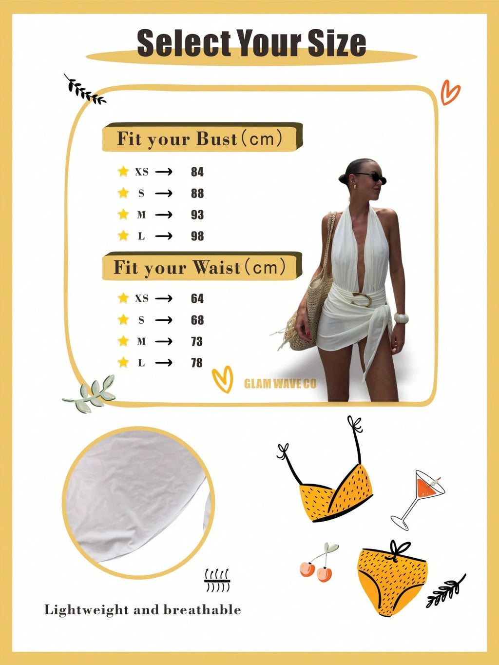 2026 Spring/Summer New Women's Milk White Spaghetti Strap Deep V-Neck