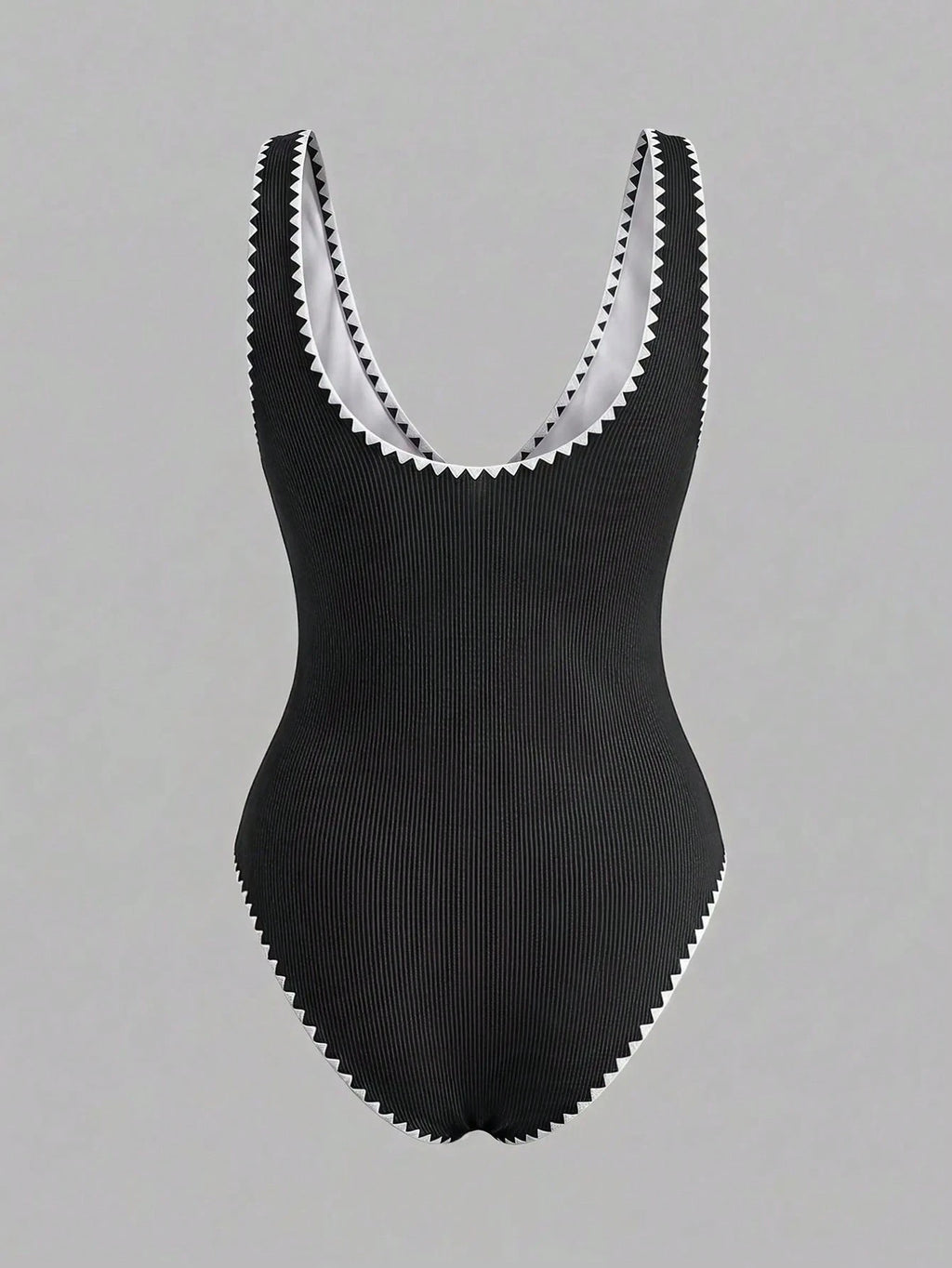 Swim Vcay 2026 New Orange Textured One-Piece Swimsuit,Ladies Monokini Decorated With Seashells And Contrast - image 3