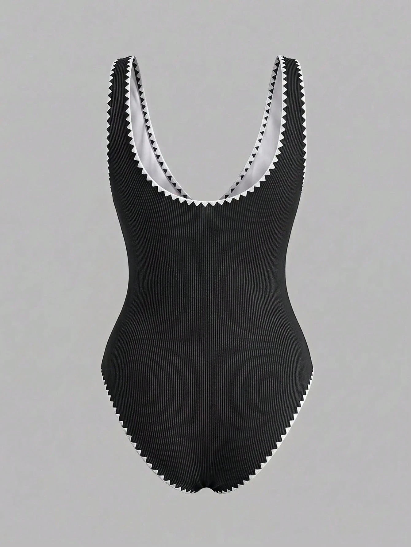 Swim Vcay 2026 New Orange Textured One-Piece Swimsuit,Ladies Monokini Decorated With Seashells And Contrast - image 3