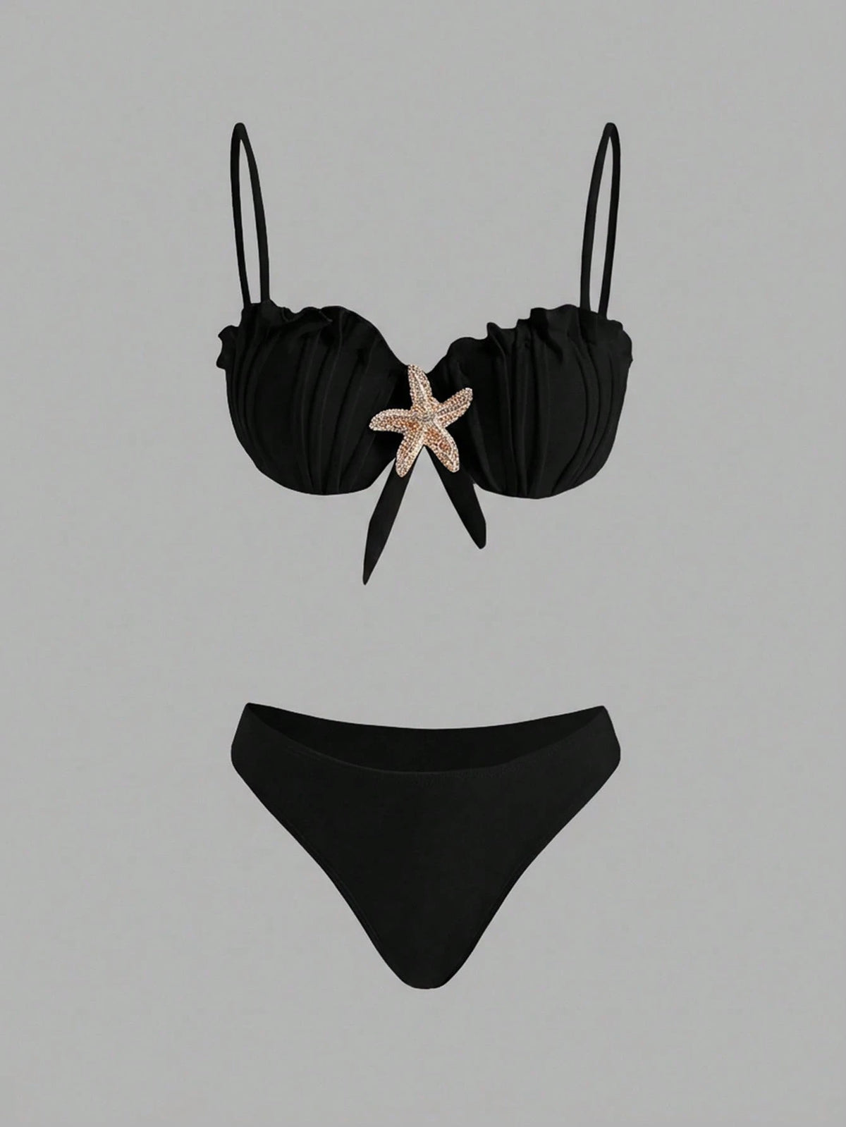 Swim Oasis Women's Bohemian Style Sexy Elegant Romantic Sun Pattern Acrylic Beaded Tie-Up Bikini Set Set & - image 3